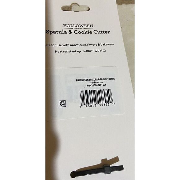 Halloween Large  Frankenstein Spatula And Shaped Cookie Cutter 2 Pack - Picture 3 of 3